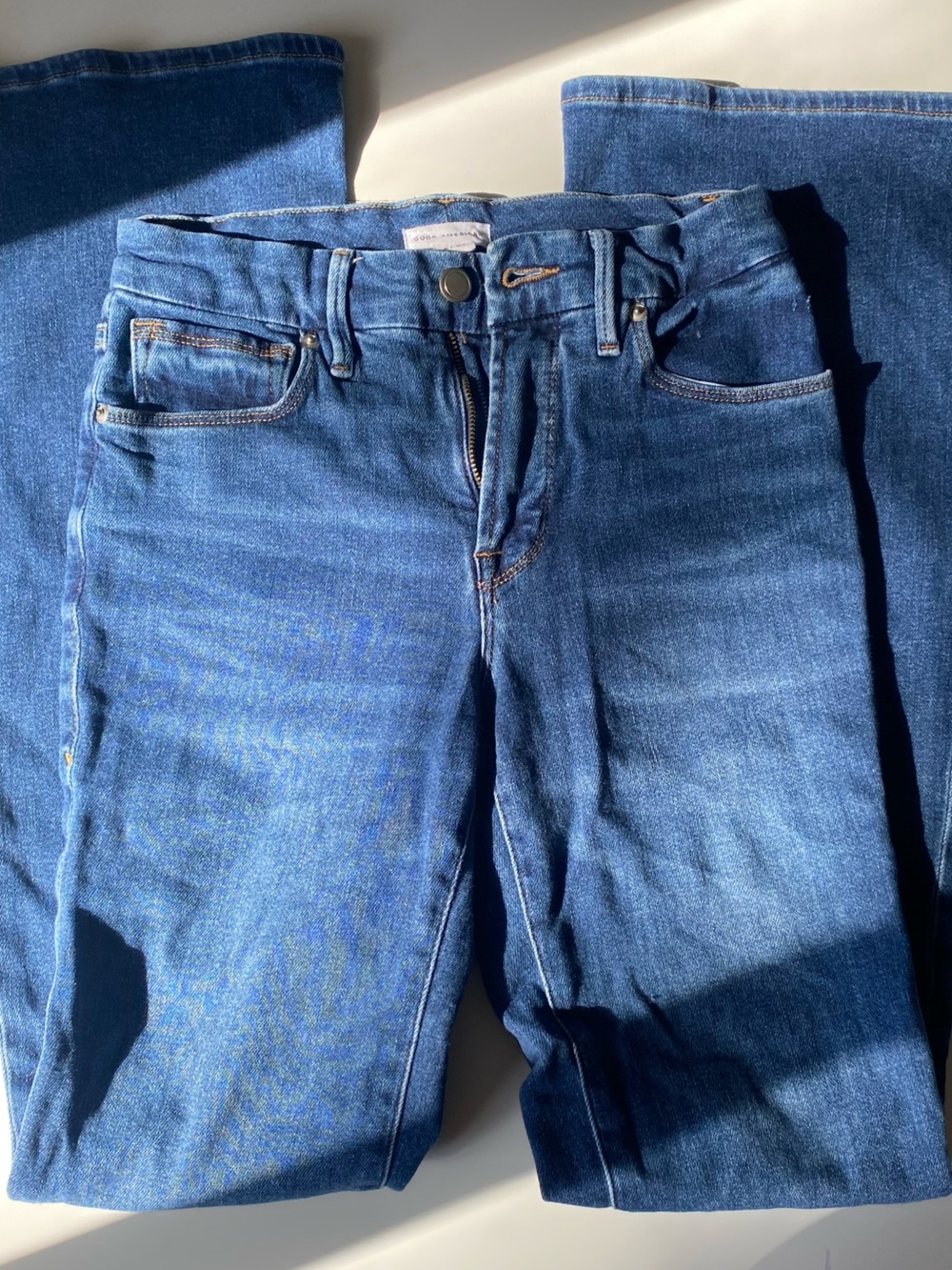 Good American Slim Fit Dark Blue Skinny Jeans